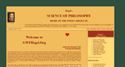 Desktop Screenshot of gwfhegel.org