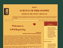 Tablet Screenshot of gwfhegel.org